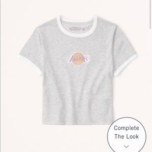 New Abercrombie Sporty Los Angeles Lakers Baby Tee’s